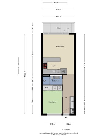 Floorplan - Eksterweg 26, 7331 JN Apeldoorn